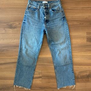 Zara blue mom jeans